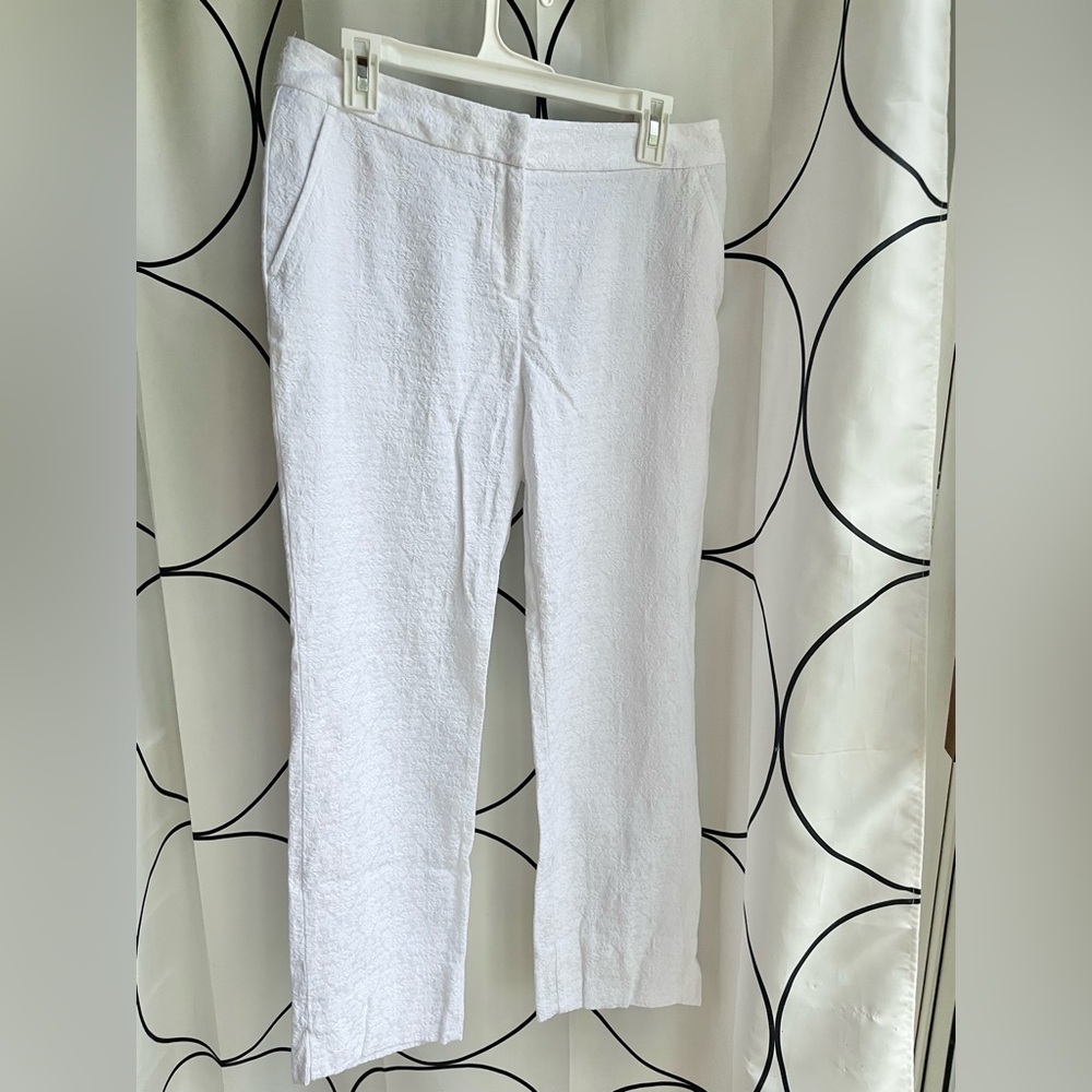 Dana Buchman White Textured Blazer